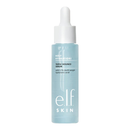 e.l.f. SKIN Holy Hydration! Triple Bounce Serum, 1.7% Hyaluronic Acid Serum For Plump, Bouncy Skin, Great For Hydrating Dry Skin 1.01 Fl Oz (Pack of 1)